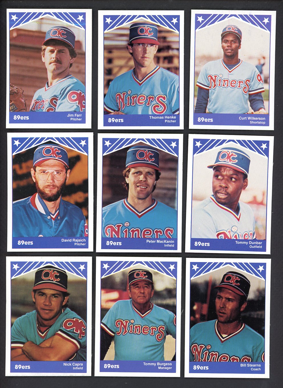 1983 TCMA Oklahoma City 89ers Complete Set Tom Henke 543559