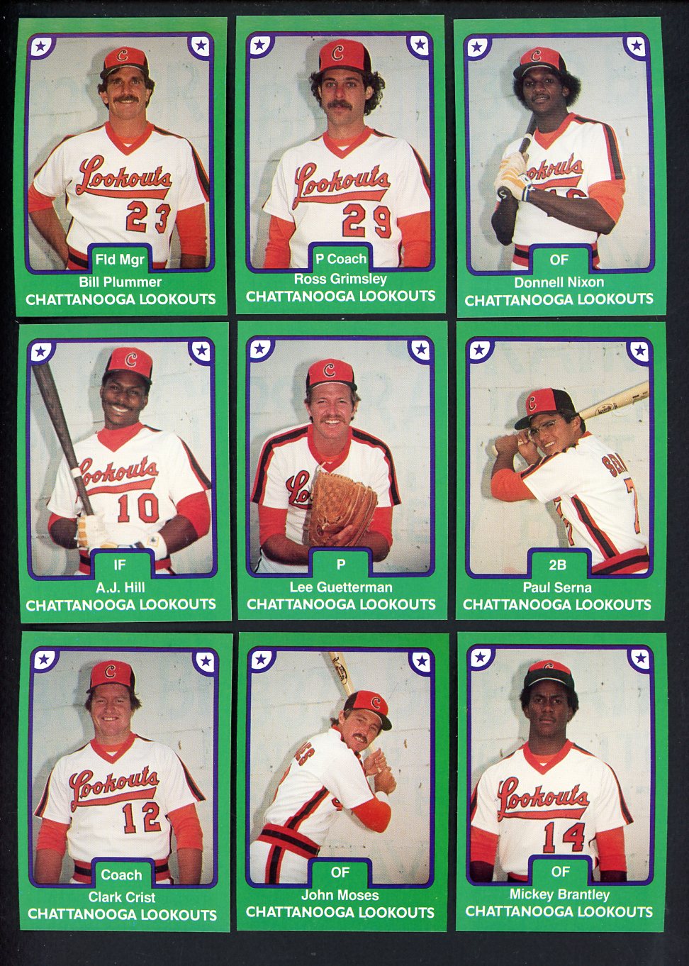 1984 TCMA Chattanooga Lookouts Complete Set Ross Grimsley 543581