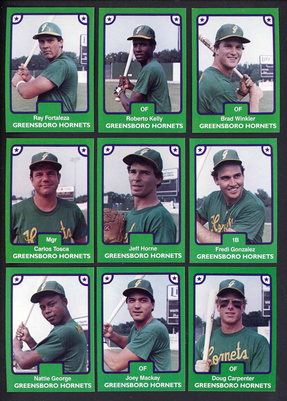 1984 TCMA Greensboro Hornets Complete Set Roberto Kelly 543590