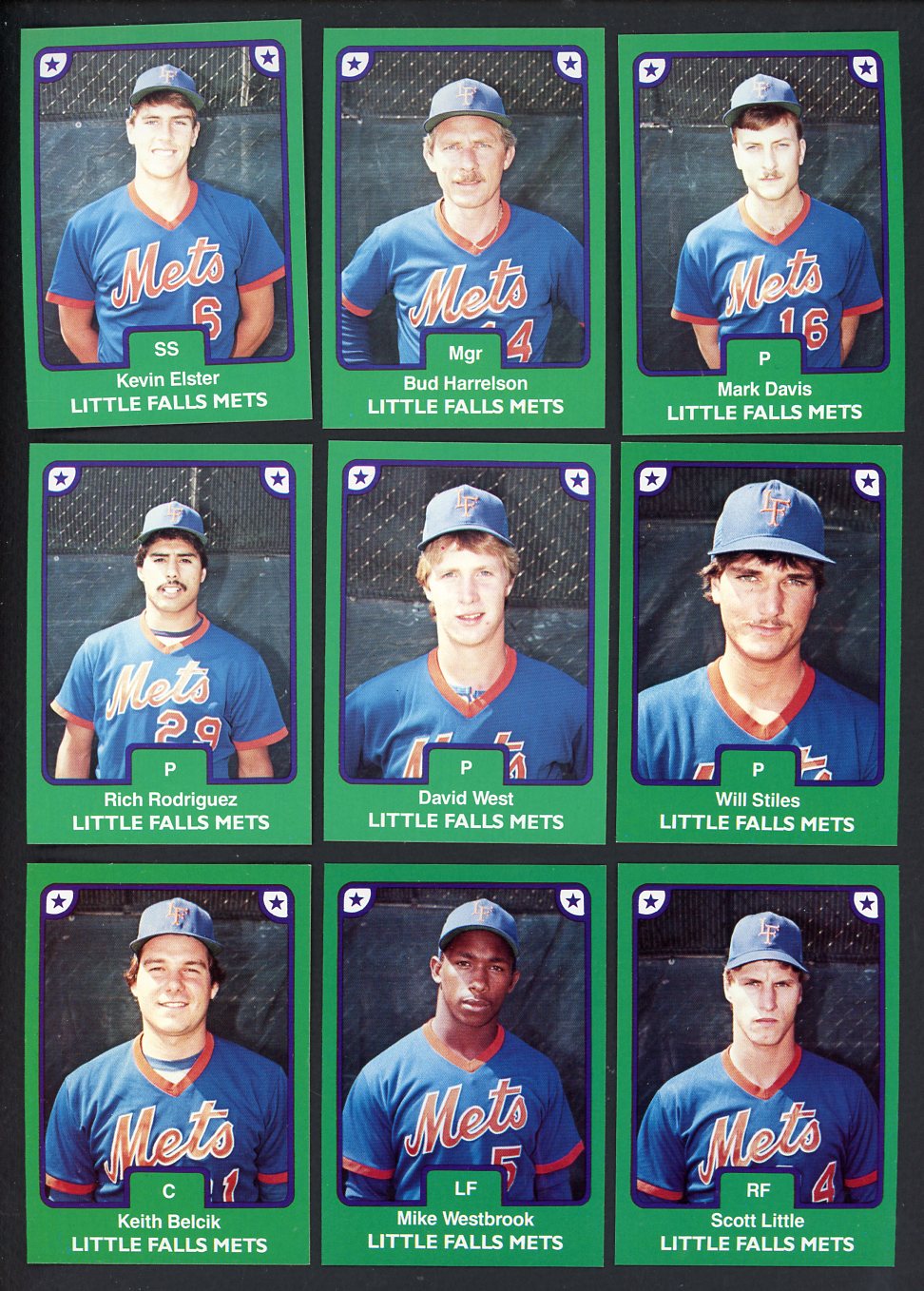 1984 TCMA Little Falls Mets Complete Set Kevin Elster 543592
