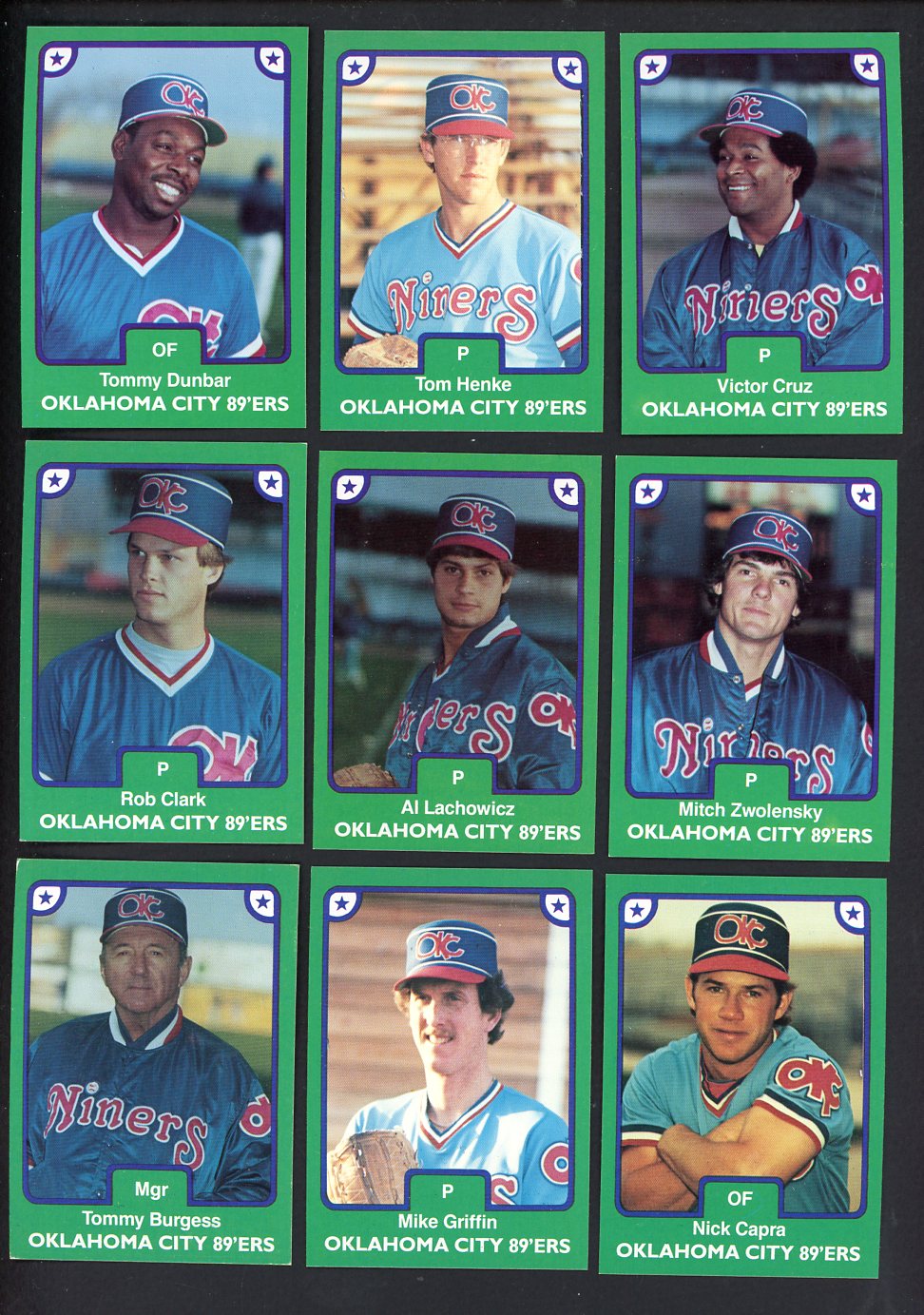 1984 TCMA Oklahoma City 89ers Complete Set Steve Buechele 543596