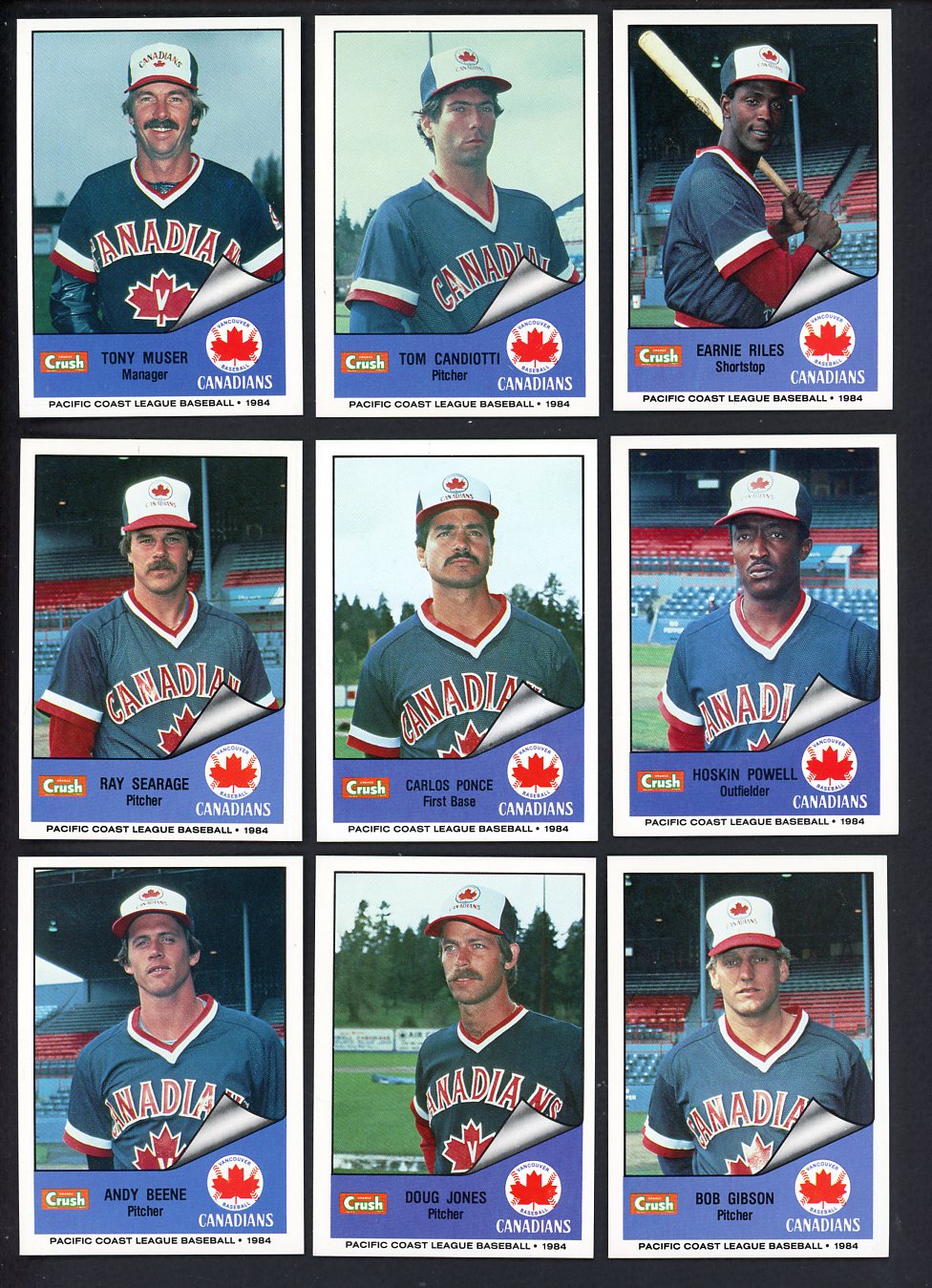 1984 Cramer Vancouver Canadians Complete Set Tom Candiotti 543608