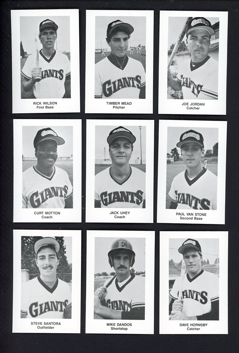 1985 Cramer Everett Giants Complete Set Curt Motton 543619