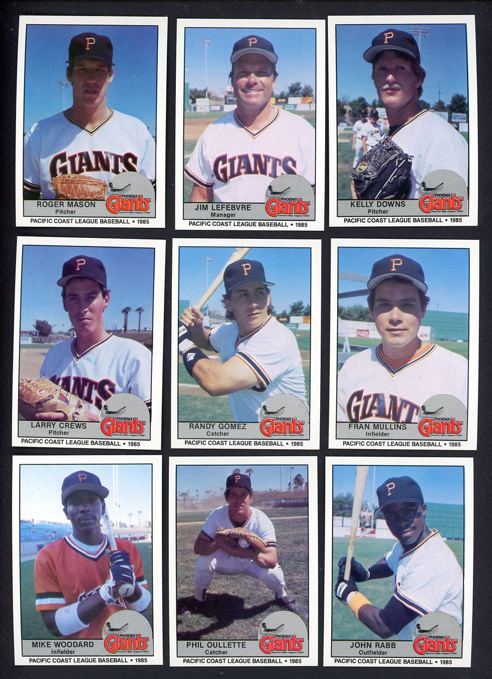 1985 Cramer Phoenix Giants Complete Set Jim Lefebvre 543643