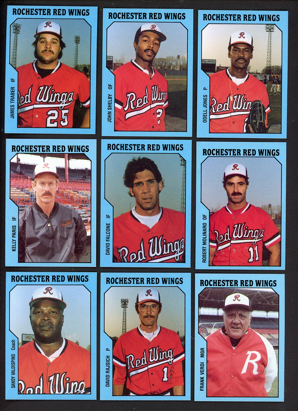 1985 TCMA Rochester Red Wings Complete Set John Shelby 543646