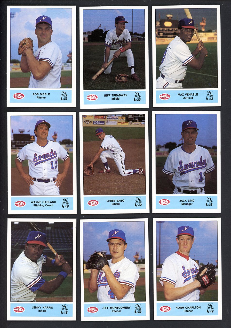 1987 Hills Nashville Sounds Complete Set Chris Sabo 543756