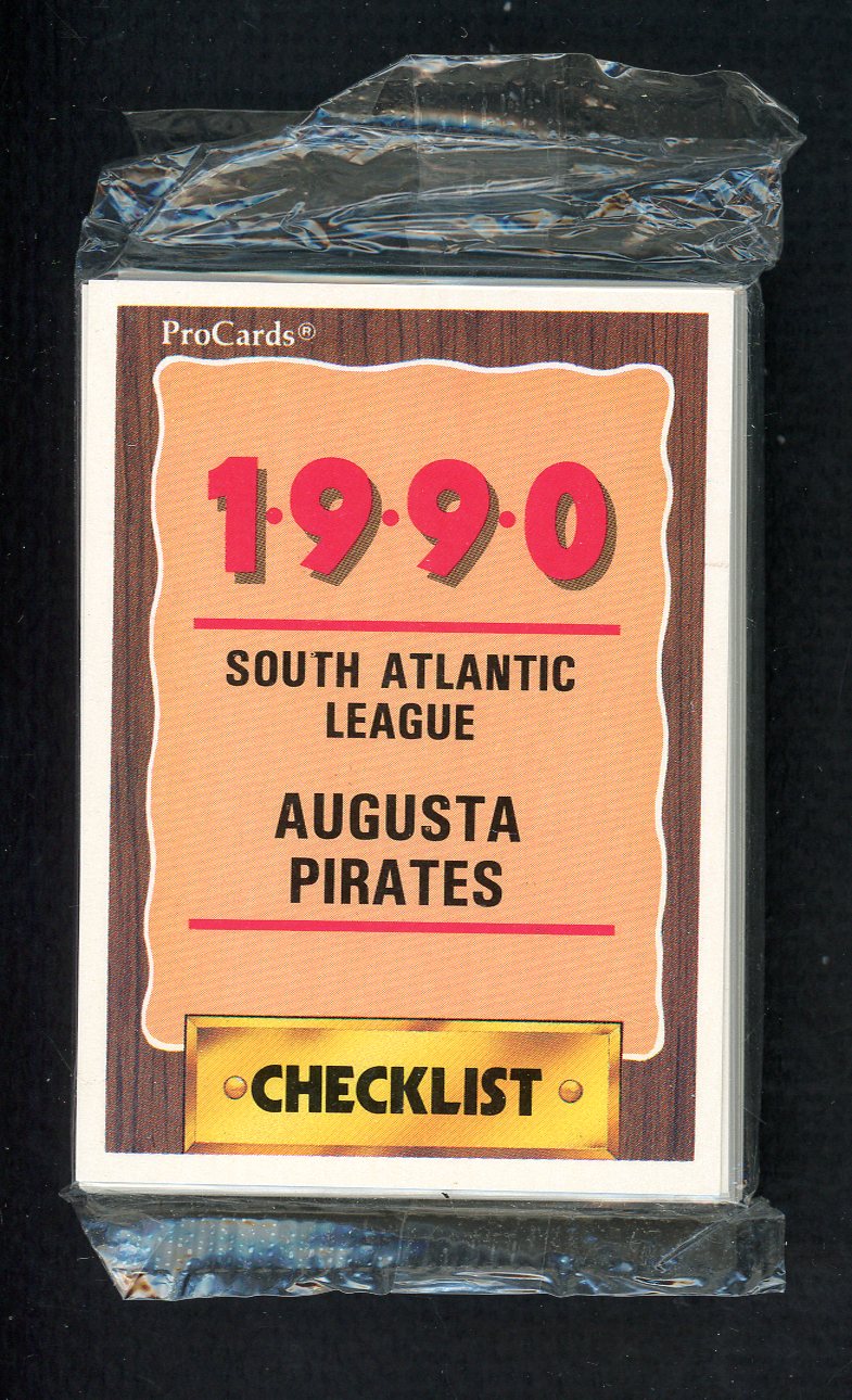 1990 Pro Card Augusta Pirates Complete Set Willie Greene 543768