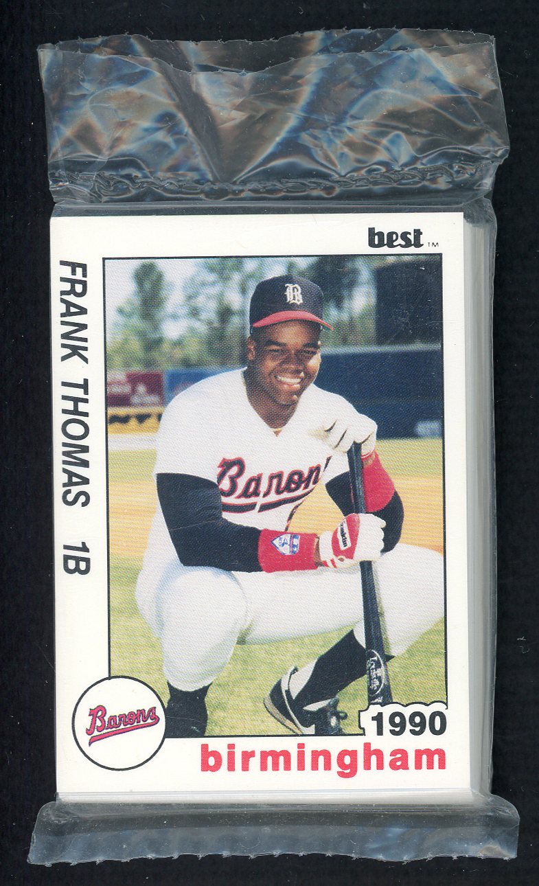 1990 Best Birmingham Barons Complete Set Frank Thomas 543772