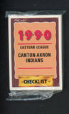 1990 Pro Card Canton Akron Indians Complete Set Charles Nagy 543782