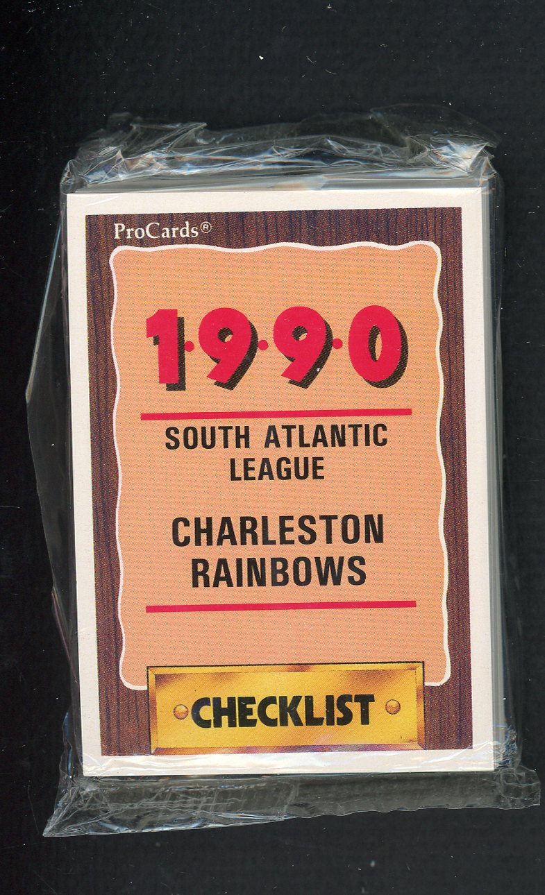1990 Pro Card Charleston Rainbows Complete Set Mark Littell 543786