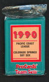 1990 Pro Card Colorado Springs Sky Sox Complete Set Carl Willis 543791