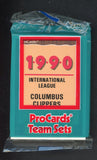 1990 Pro Card Columbus Clippers Complete Set Jim Leyritz 543794