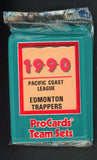 1990 Pro Card Edmonton Trappers Complete Set Lee Stevens 543796