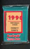 1990 Pro Card Everett Giants Complete Set Diego Segui 543798