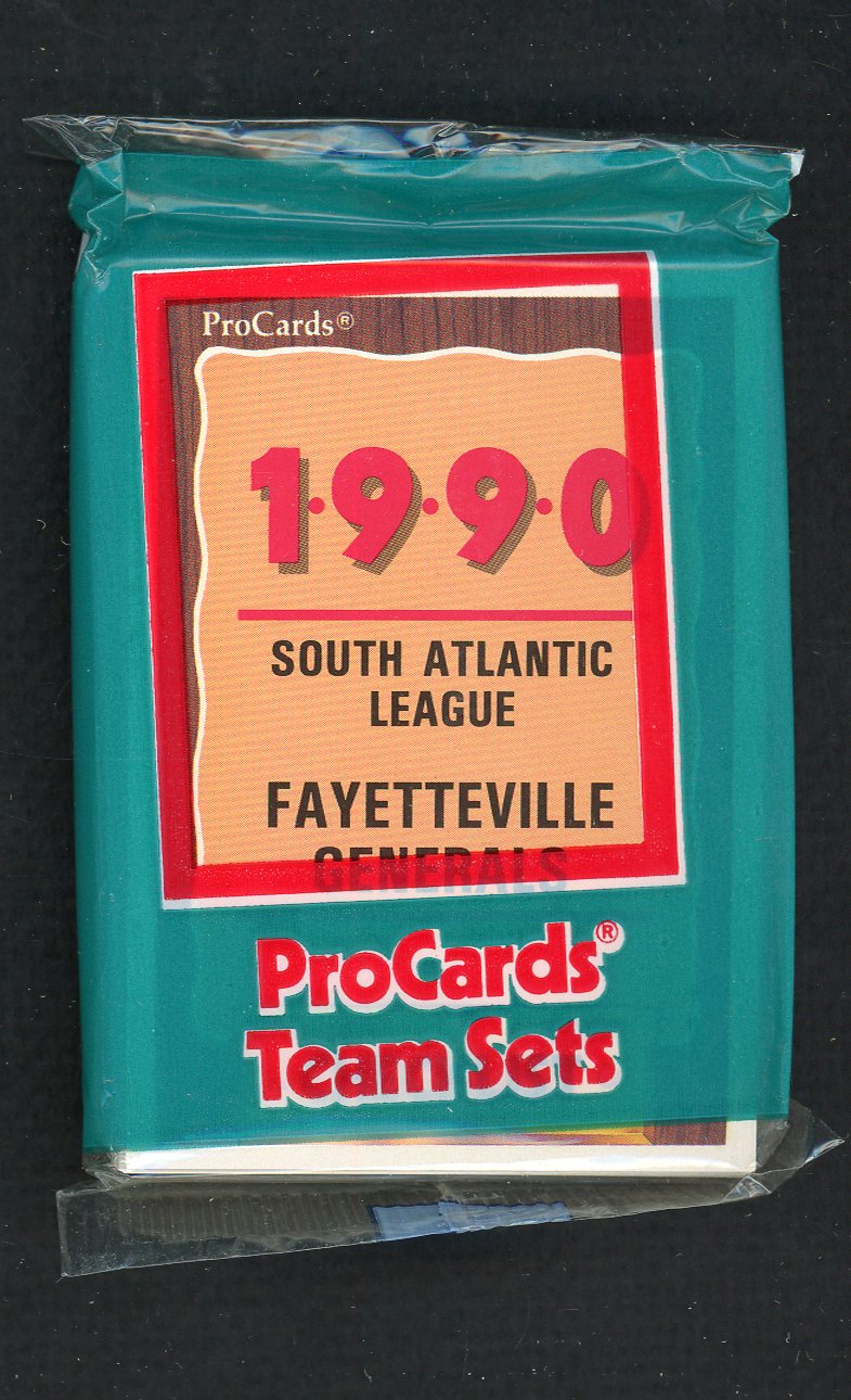 1990 Pro Card Fayetteville Generals Complete Set Gene Roof 543799