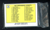 1990 Best Greensboro Hornets Complete Set Sterling Hitchcock 543804