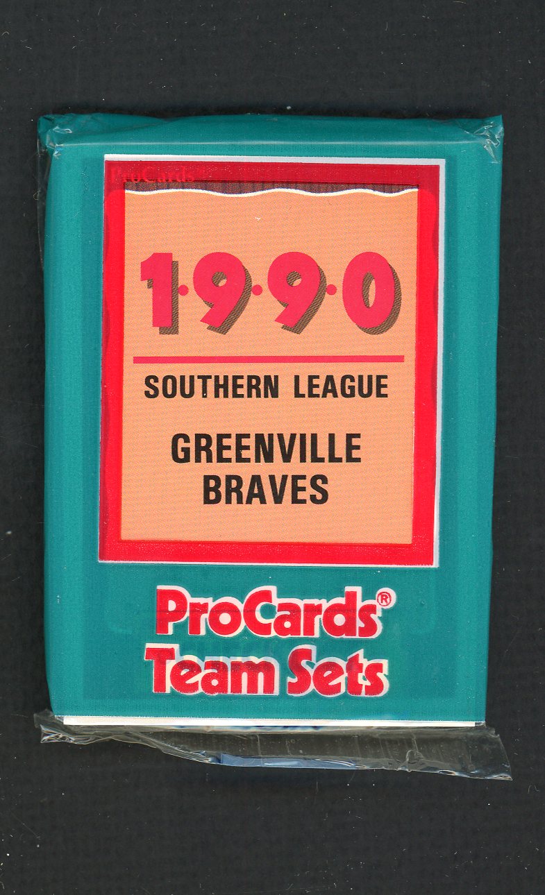 1990 Pro Card Greenville Braves Complete Set Turk Wendell 543807