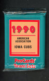 1990 Pro Card Iowa Cubs Complete Set Gary Varsho 543816