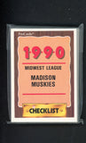 1990 Pro Card Madison Muskies Complete Set Lee Tinsley 543828