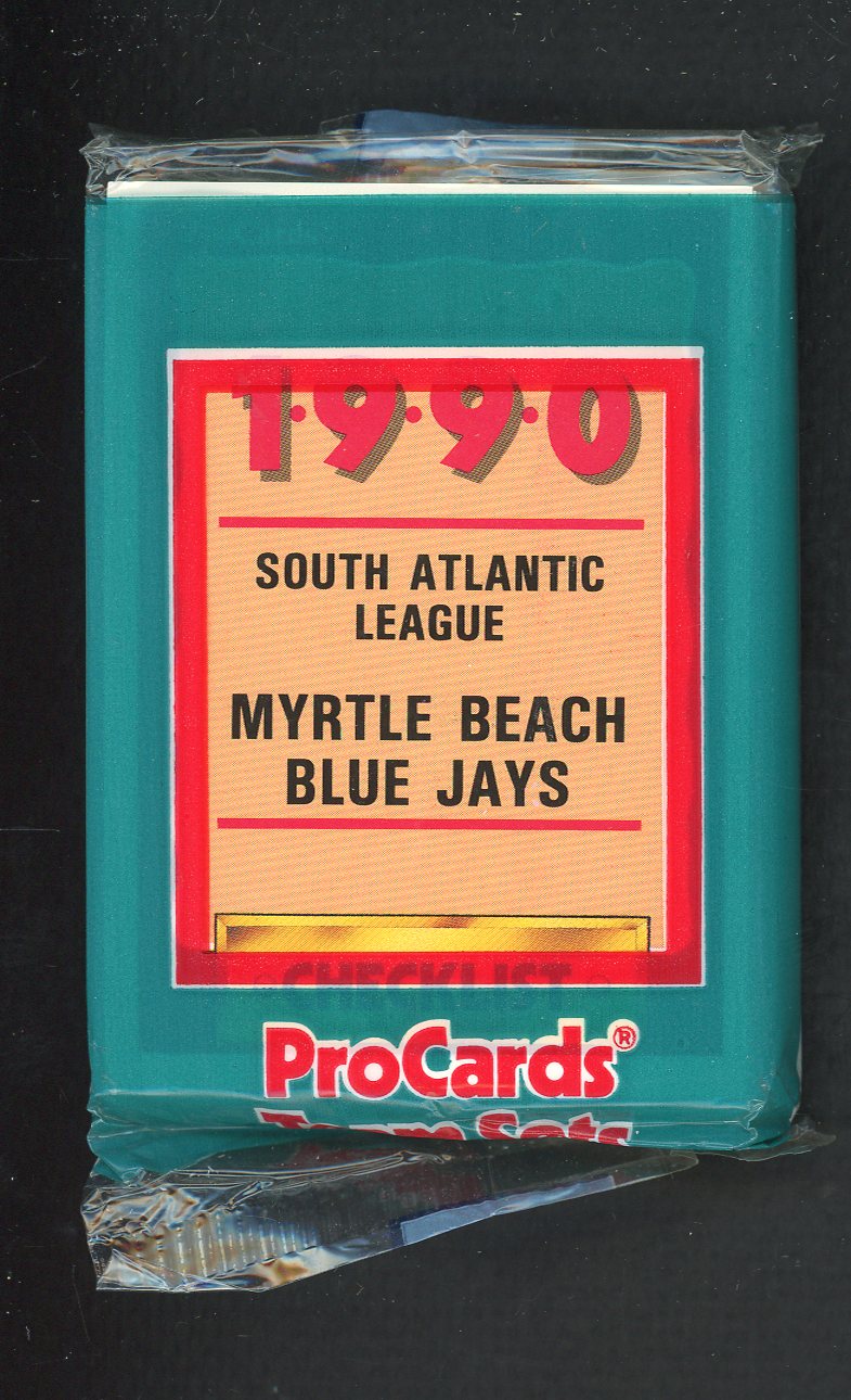 1990 Pro Card Myrtle Beach Blue Jays Complete Set Nigel Wilson 543834