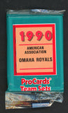 1990 Pro Card Omaha Royals Complete Set Bobby Meacham 543839
