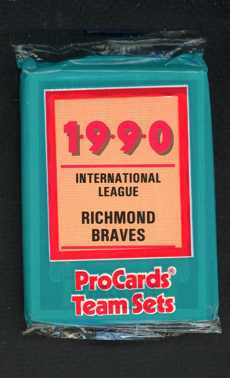 1990 Pro Card Richmond Braves Complete Set Steve Avery 543851