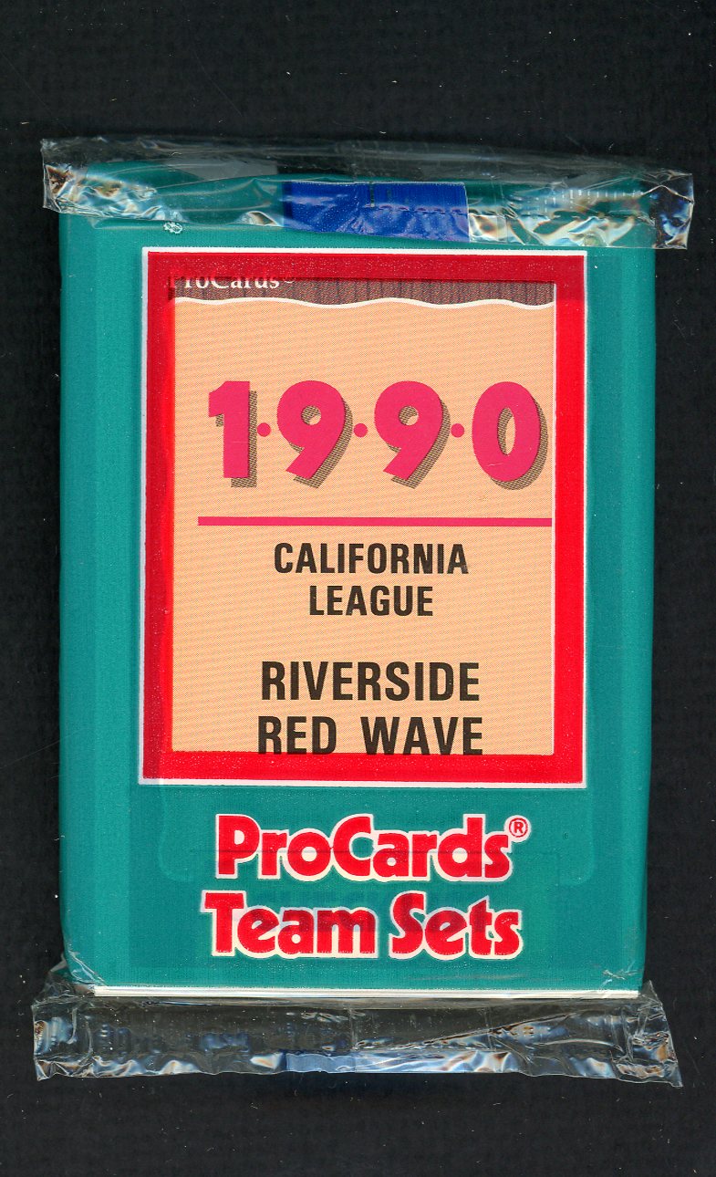 1990 Pro Card Riverside Red Wave Complete Set Nate Colbert 543853