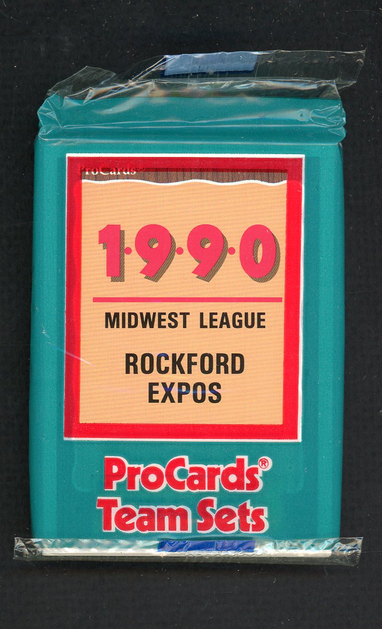 1990 Pro Card Rockford Expos Complete Set Sid Monge 543855