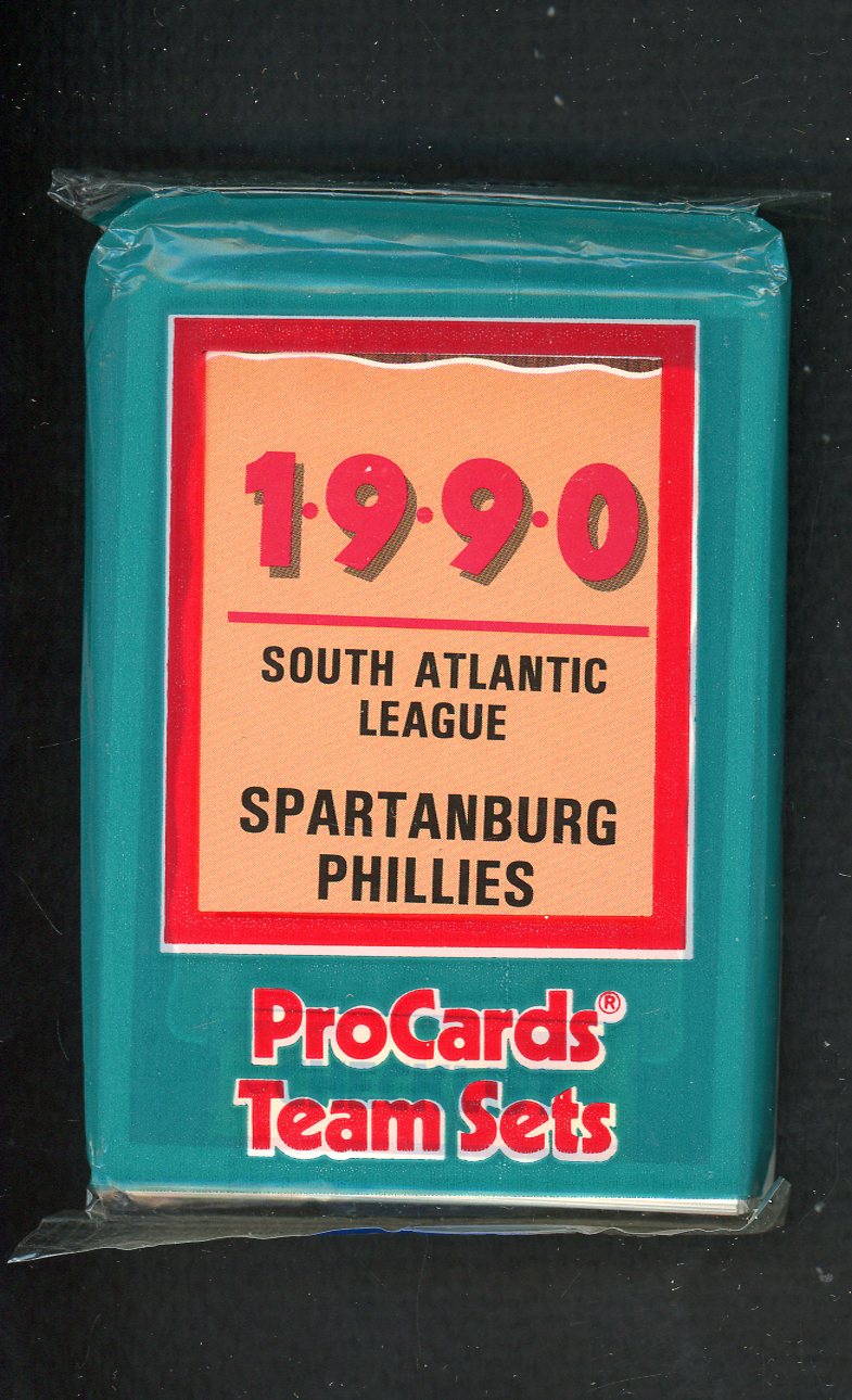 1990 Pro Card Spartanburg Phillies Complete Set Buzz Capra 543868