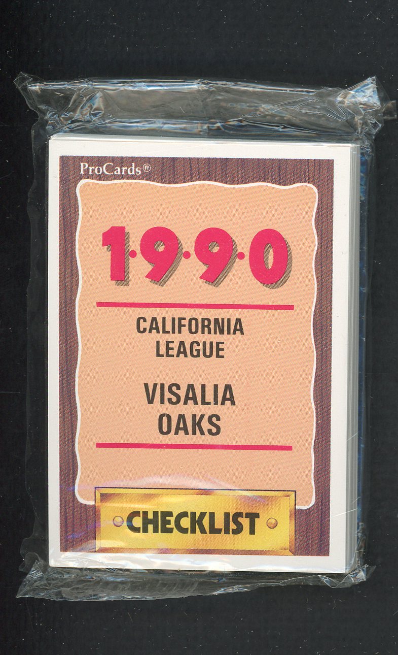 1990 Pro Card Visalia Oaks Complete Set Pat Mahomes 543882