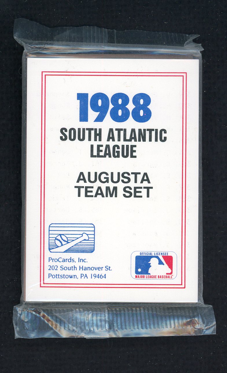 1988 Pro Card Augusta Pirates Complete Set Moises Alou 543893