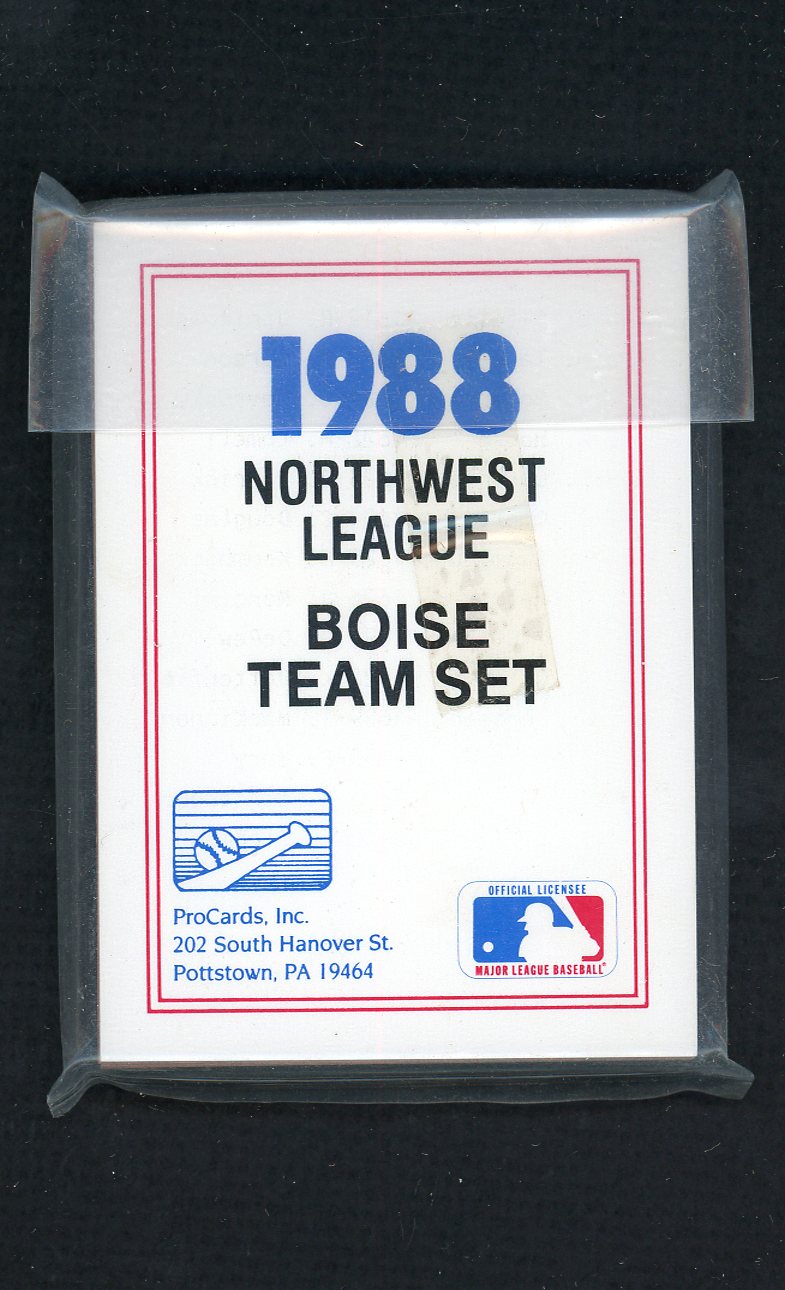 1988 Pro Card Boise Hawks Complete Set Jim Qualls 543897