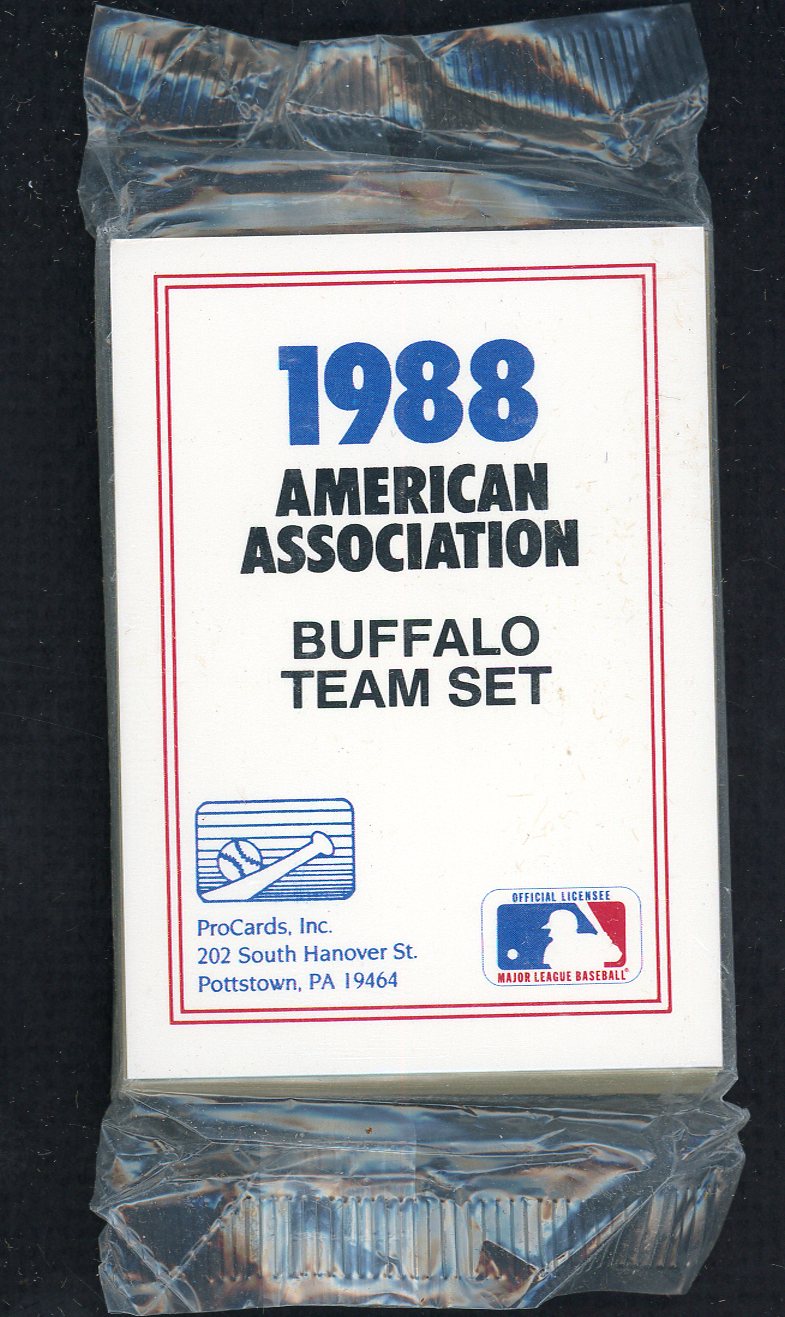 1988 Pro Card Buffalo Bisons Complete Set Felix Fermin 543899