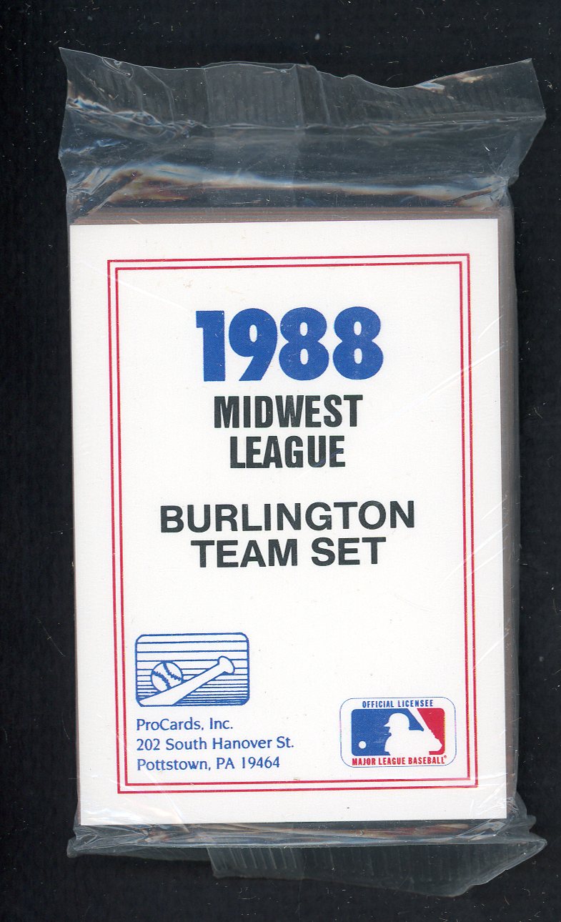 1988 Pro Card Burlington Braves Complete Set Eduardo Perez 543900