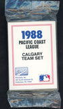 1988 Pro Card Calgary Cannons Complete Set Edgar Martinez 543901