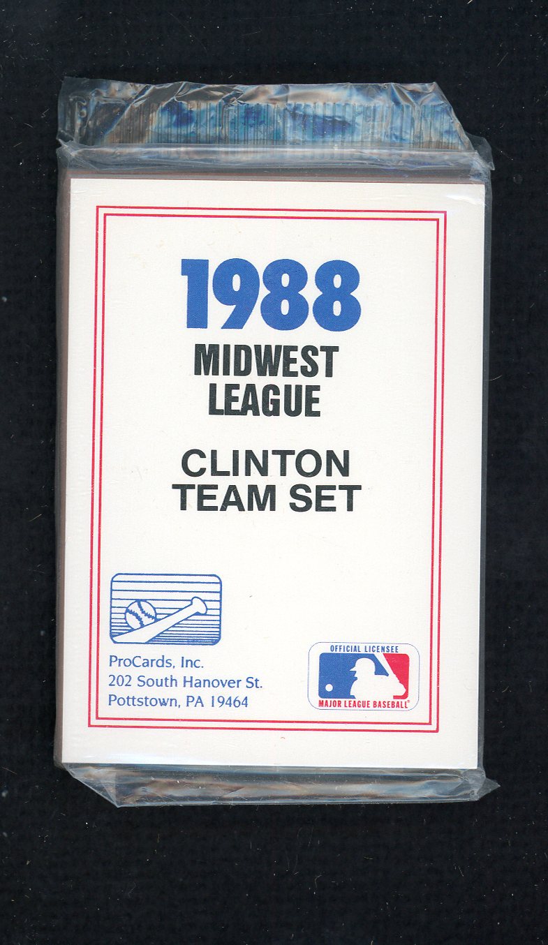 1988 Pro Card Clinton Giants Complete Set Rod Beck 543905