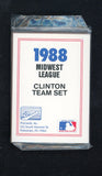 1988 Pro Card Clinton Giants Complete Set Rod Beck 543905