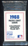 1988 Pro Card Colorado Springs Sky Sox Complete Set Terry Francona 543906