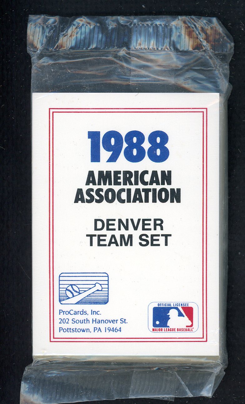 1988 Pro Card Denver Zephyrs Complete Set Darryl Hamilton 543908
