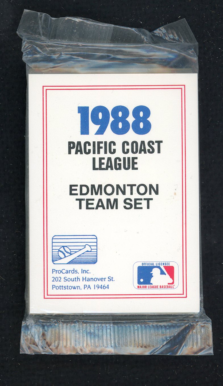 1988 Pro Card Edmonton Trappers Complete Set Dante Bichette 543913