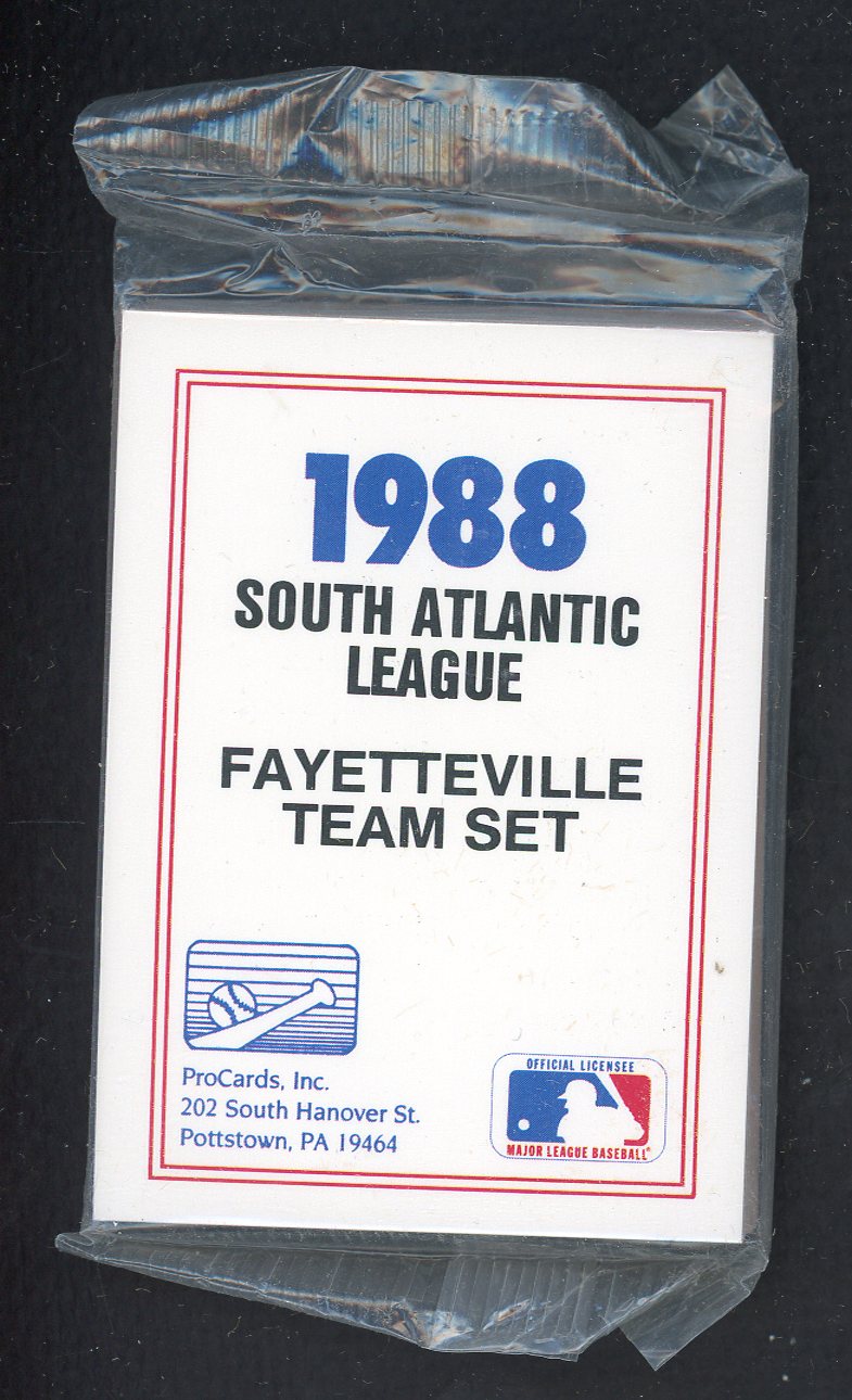 1988 Pro Card Fayetteville Generals Complete Set Travis Fryman 543914