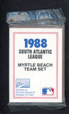 1988 Pro Card Myrtle Beach Blue Jays Complete Set Luis Sojo 543938