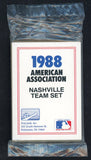 1988 Pro Card Nashville Sounds Complete Set Rob Dibble 543939