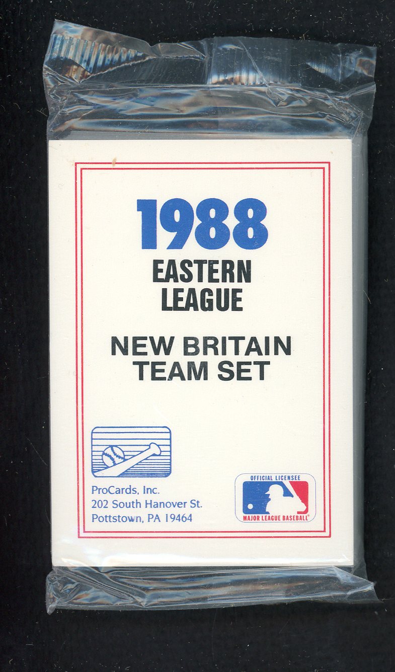 1988 Pro Card New Britain Red Sox Complete Set Curt Schilling 543940