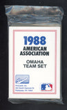 1988 Pro Card Omaha Royals Complete Set Jeff Montgomery 543942