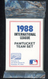 1988 Pro Card Pawtucket Red Sox Complete Set John Leister 543946