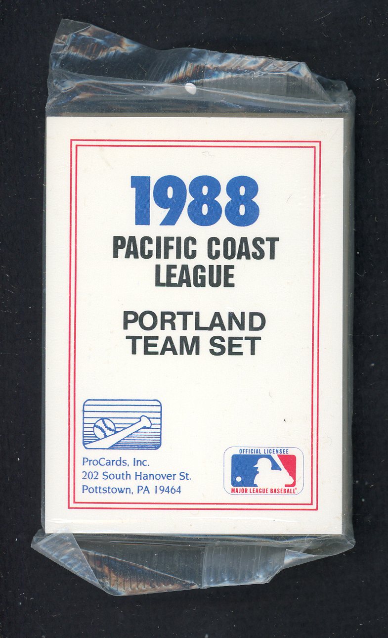 1988 Pro Card Portland Beavers Complete Set Mark Portugal 543950