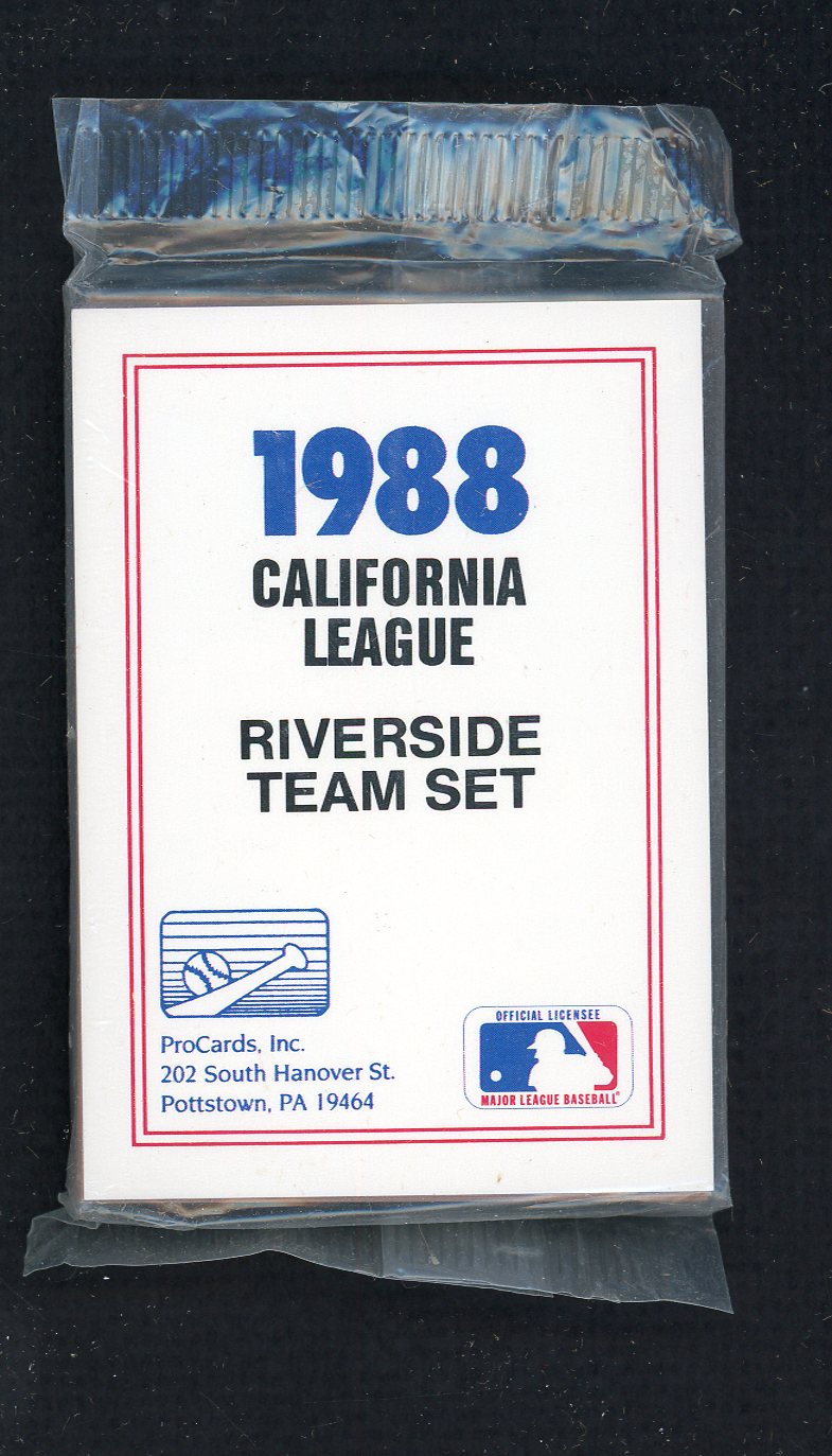 1988 Pro Card Riverside Red Wave Complete Set Ricky Bones 543955