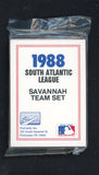 1988 Pro Card Savannah Cardinals Complete Set Keith Champion 543959