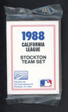 1988 Pro Card Stockton Ports Complete Set John Jaha 543966